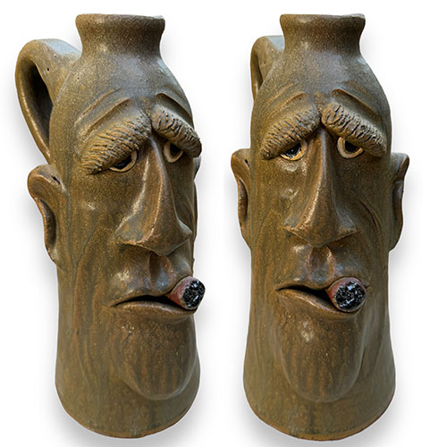 Dal Burtchaell 11" Cigar Guy Face Jug DP3906